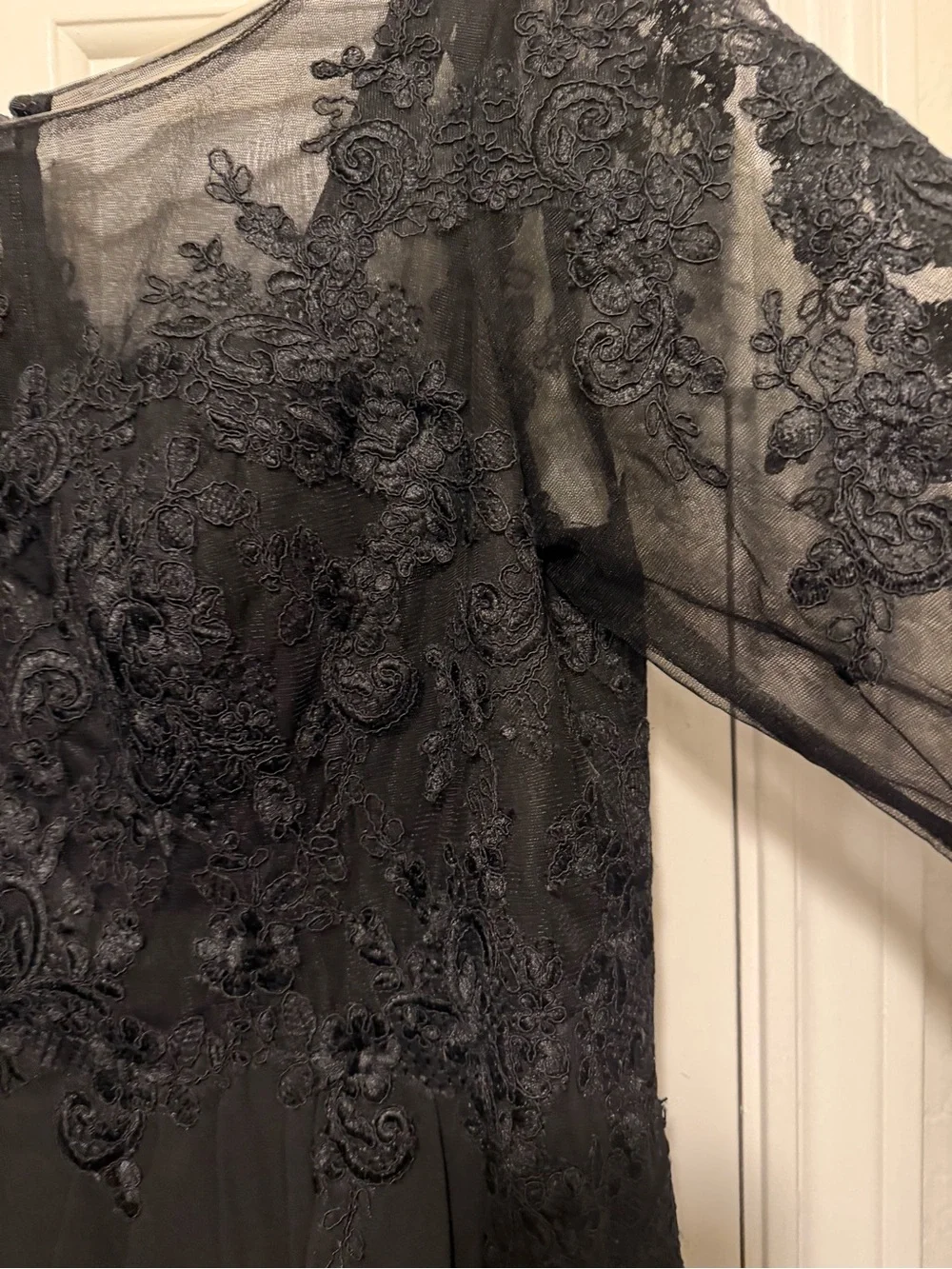 Azazie Calanthe Lace Bodice Maxi Dress A16 Size NWT - Picture 7 of 11